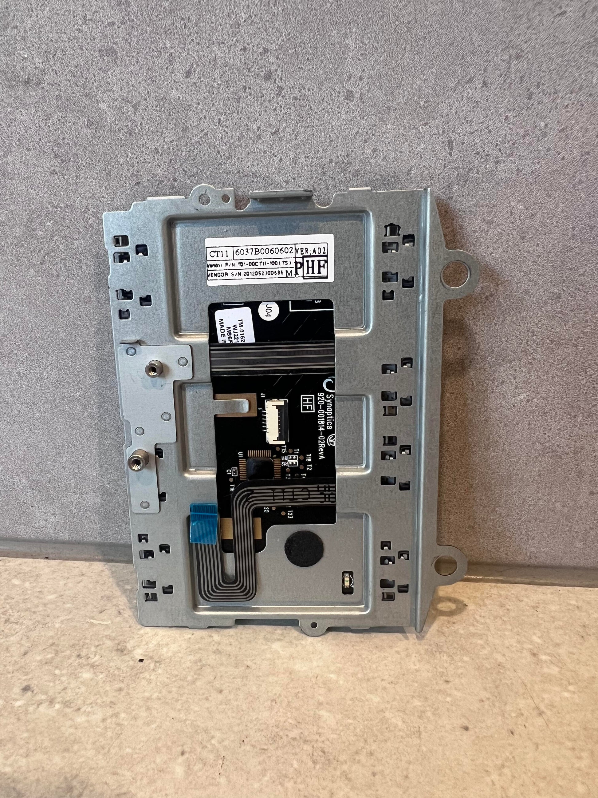 Laptop touchpad assembly with circuit board and mounting frame