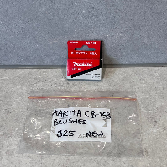 Makita CB-153 Carbon Brushes new in packaging with labeled bag