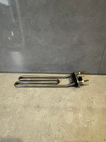 Electric water heater element on a countertop