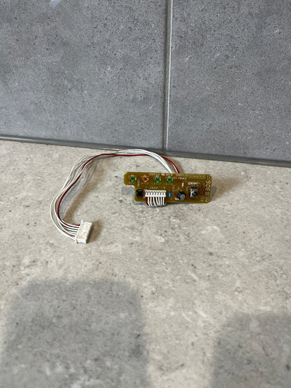 Electronic control circuit board module with wire harness on stone surface
