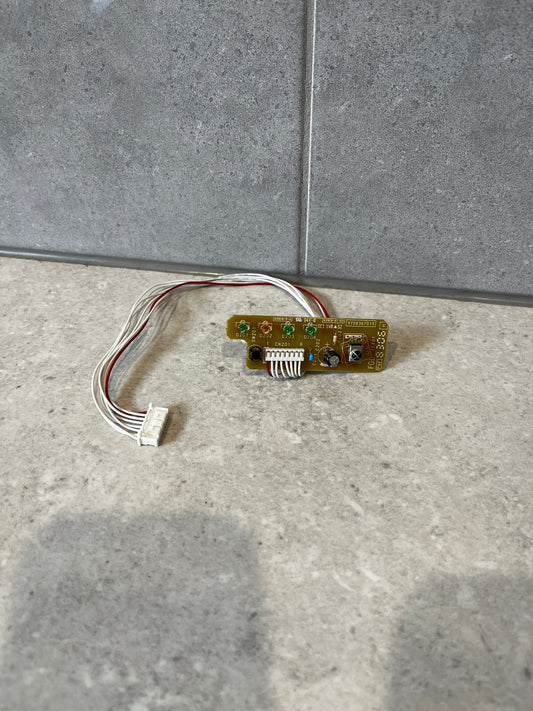 Electronic control circuit board module with wire harness on stone surface