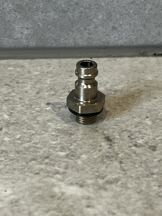 Stainless steel quick connect fitting for pneumatic and hydraulic systems