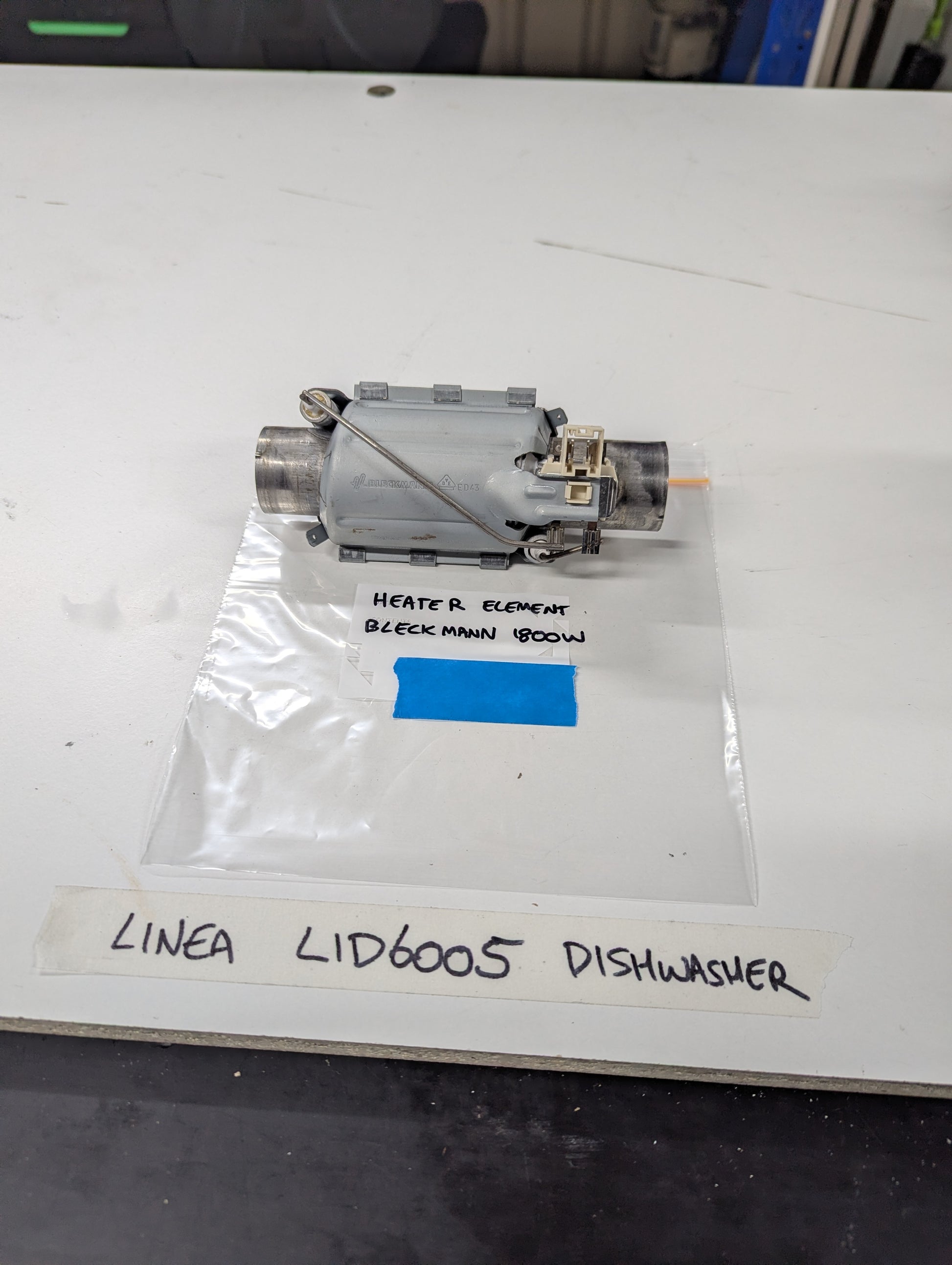 Bleckmann 1800W heater element for LINEA LID6005 dishwasher on table