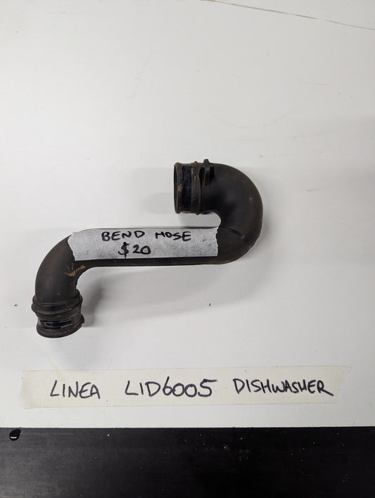 Linea LID6005 dishwasher bend hose on white surface