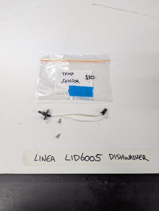 Linea LID6005 dishwasher temperature sensor kit with wiring and screws