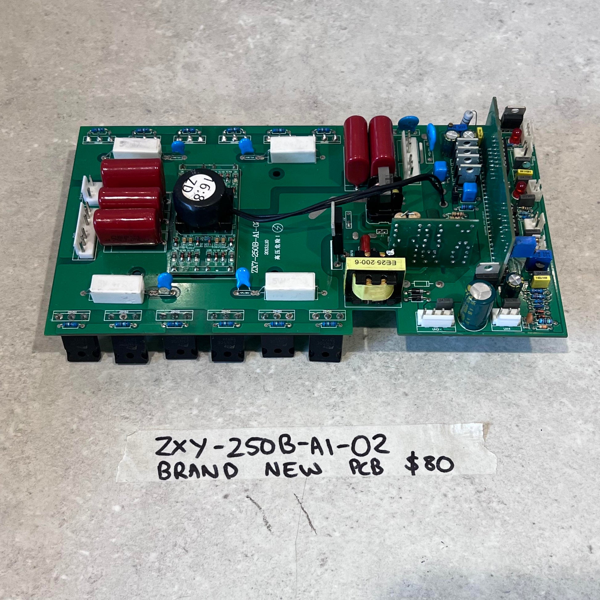 ZXY-250B-A1-02 brand new PCB board for CUT50 plasma cutter on a gray surface