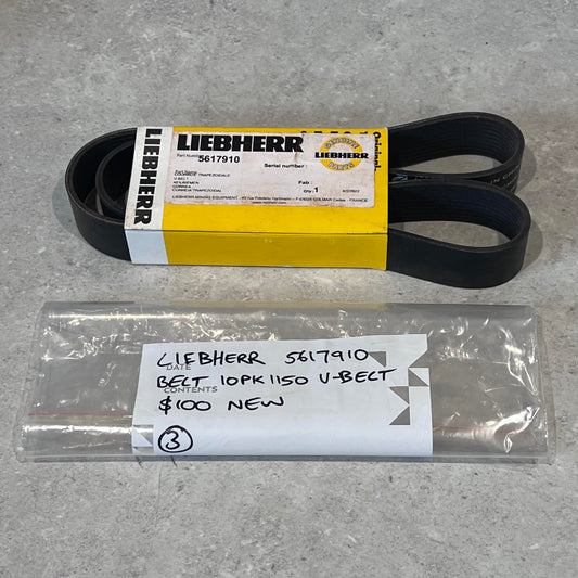 Liebherr 5617910 10PK1150 V-belt new in packaging
