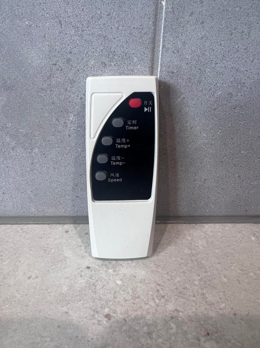 Universal remote control for heater or fan on stone surface
