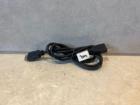 1 meter HDMI to HDMI cable coiled on a light countertop