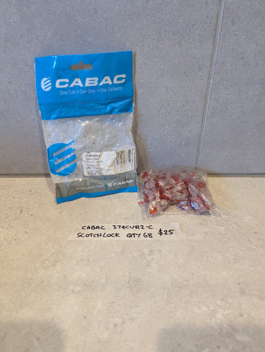 CABAC 374CUR2-C Scotchlok Connectors pack with connectors on display