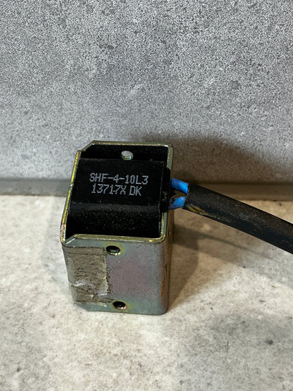 Close-up of Ranco solenoid coil showing model number SHF-4-10L3