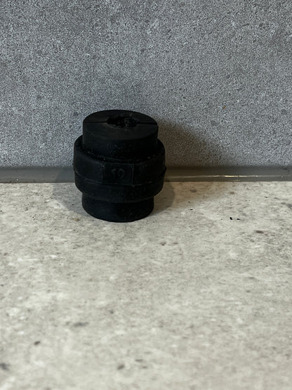 Single 10mm rubber insert sound insulation inlay on gray surface