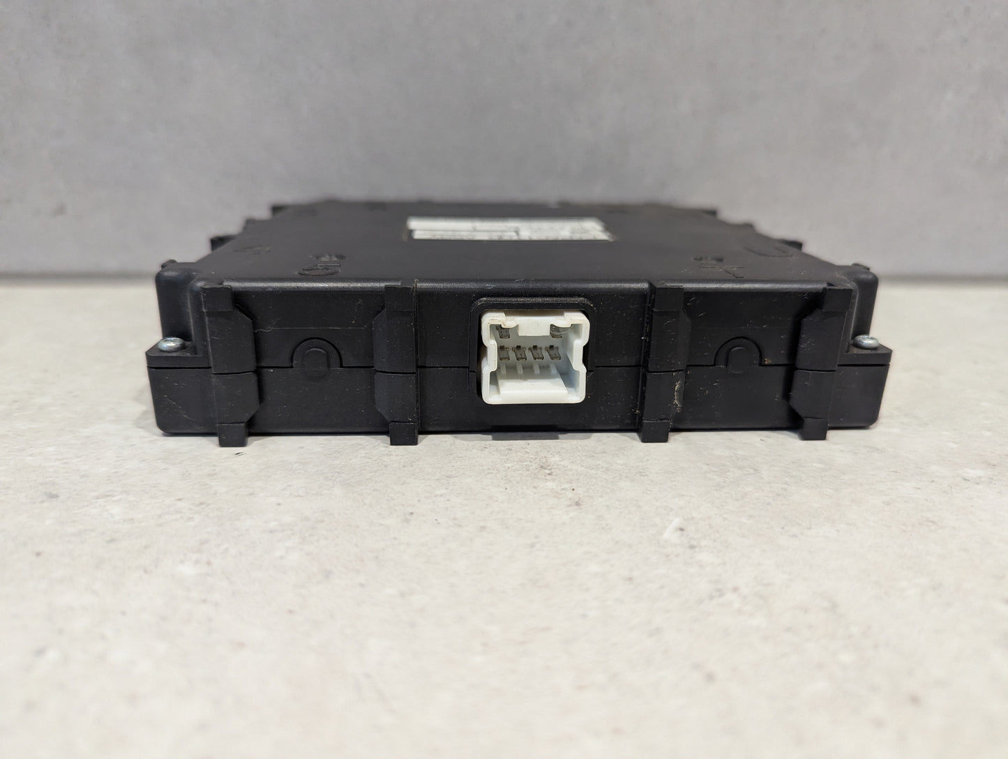Side view of Panasonic EUDCN06 12V Capacitor Assembly showing connector port