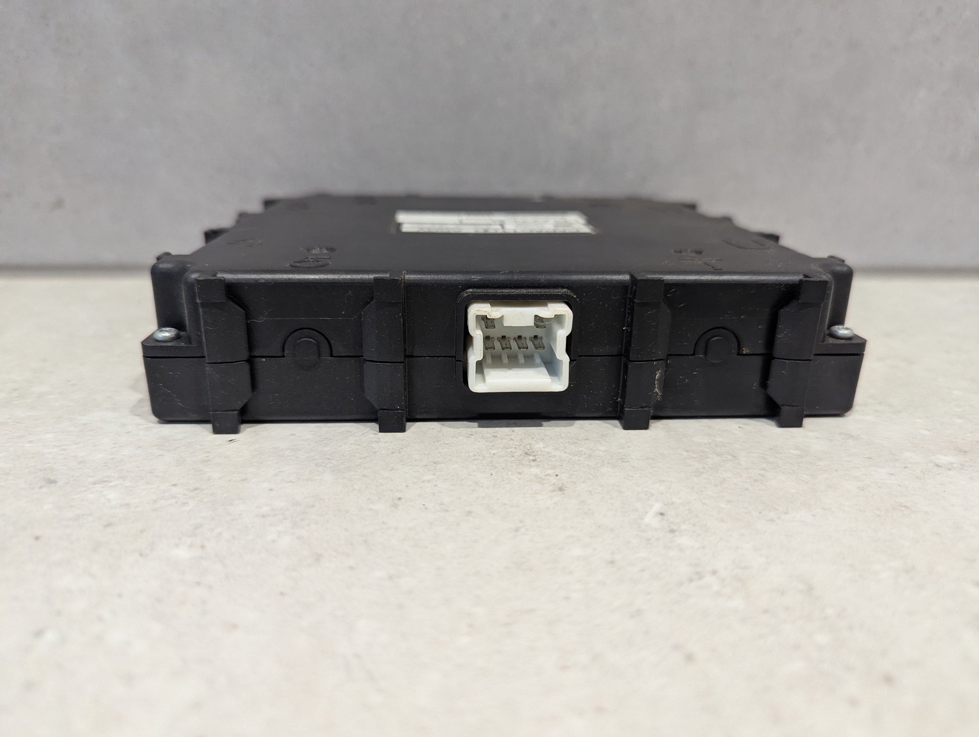 Side view of Panasonic EUDCN06 12V Capacitor Assembly showing connector port