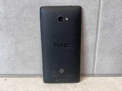 Back view of HTC smartphone with HTC and Beats Audio logos