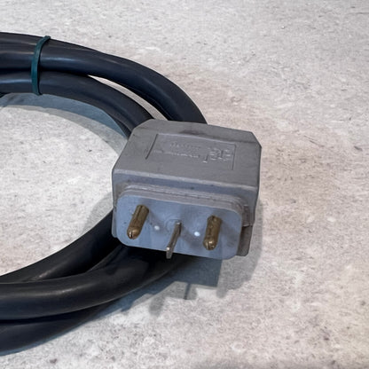 Close-up of plug connector on J + J Electronics spa cable