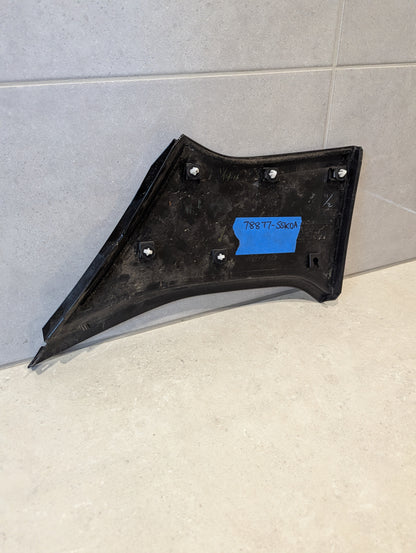 Reverse view of automotive plastic side panel showing part number 78877-5SK0A