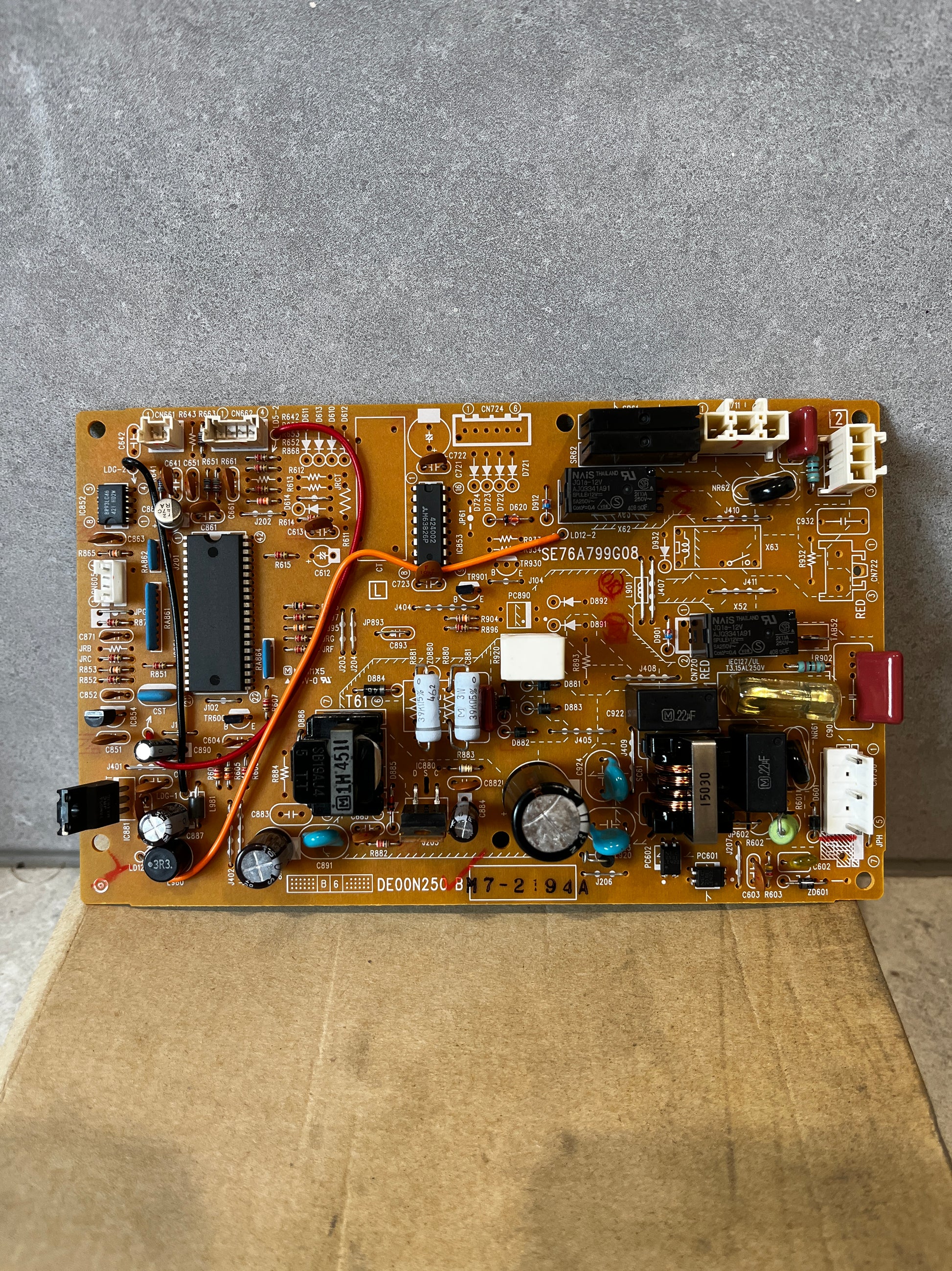 Close-up of Mitsubishi Electric deicer circuit board