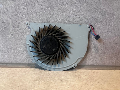 Reverse side of ADDA laptop cooling fan showing fan blades and connector