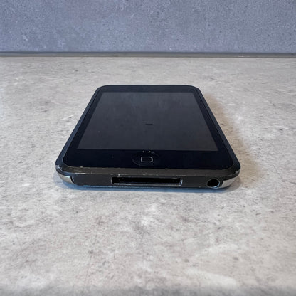 Bottom view of iPod Touch showing headphone jack and charging port