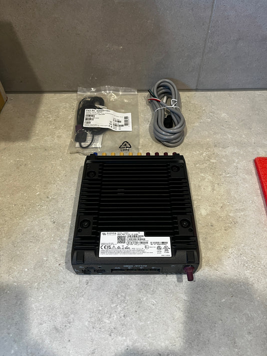 AirLink XR80 router front view including ports and connectors on a light surface