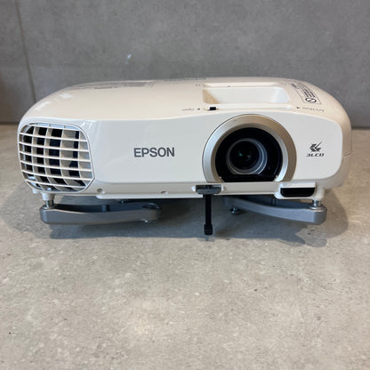 Rear side of Epson EH-TW5200 projector with HDMI, VGA, video and audio ports