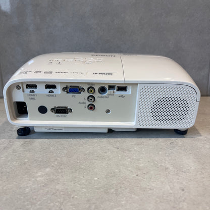 Front view of Epson EH-TW5200 projector with lens and ventilation grills
