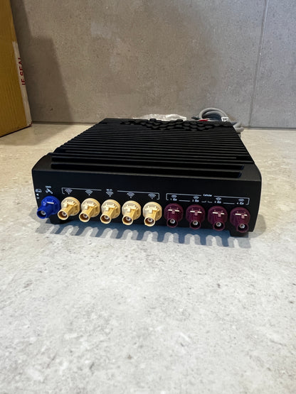 Side view of AirLink XR80 router showing ventilation design and branding