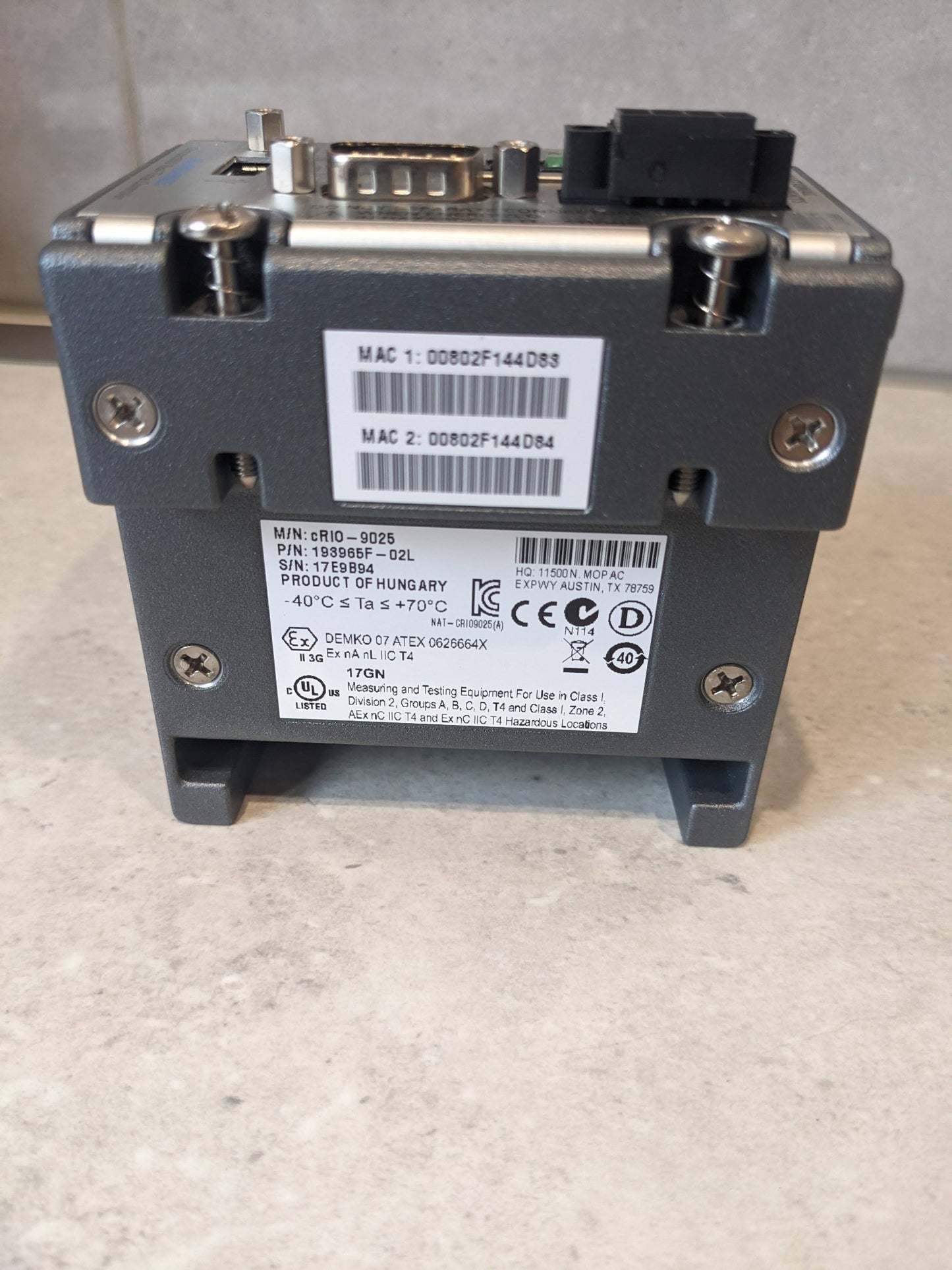 NATIONAL INSTRUMENTS NI cRIO-9025 CompactRIO Real-Time Controller