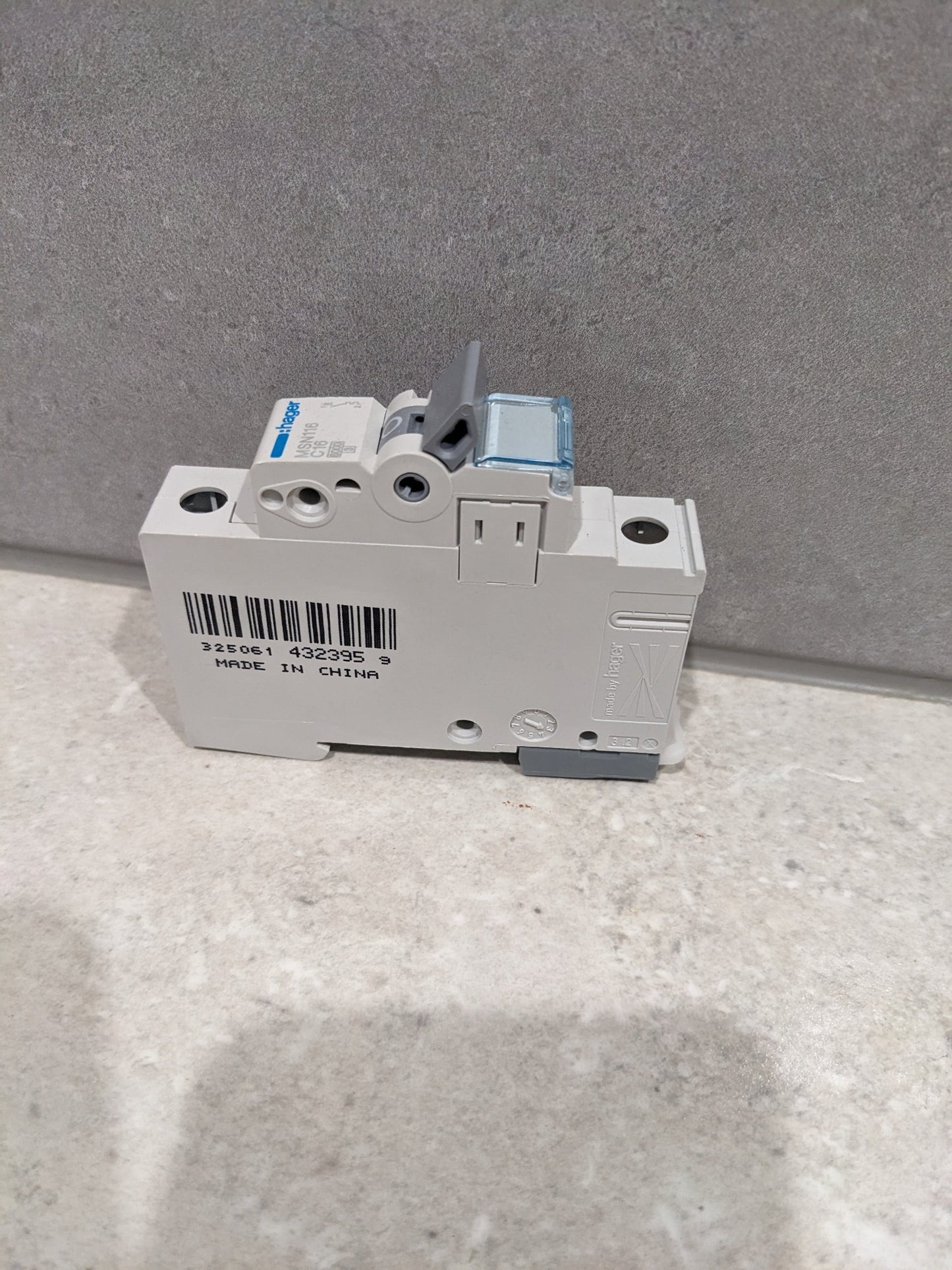 Hager Electrical HAGER MSN116 | 16Amp Single Pole 6kA C-Curve Circuit Breaker