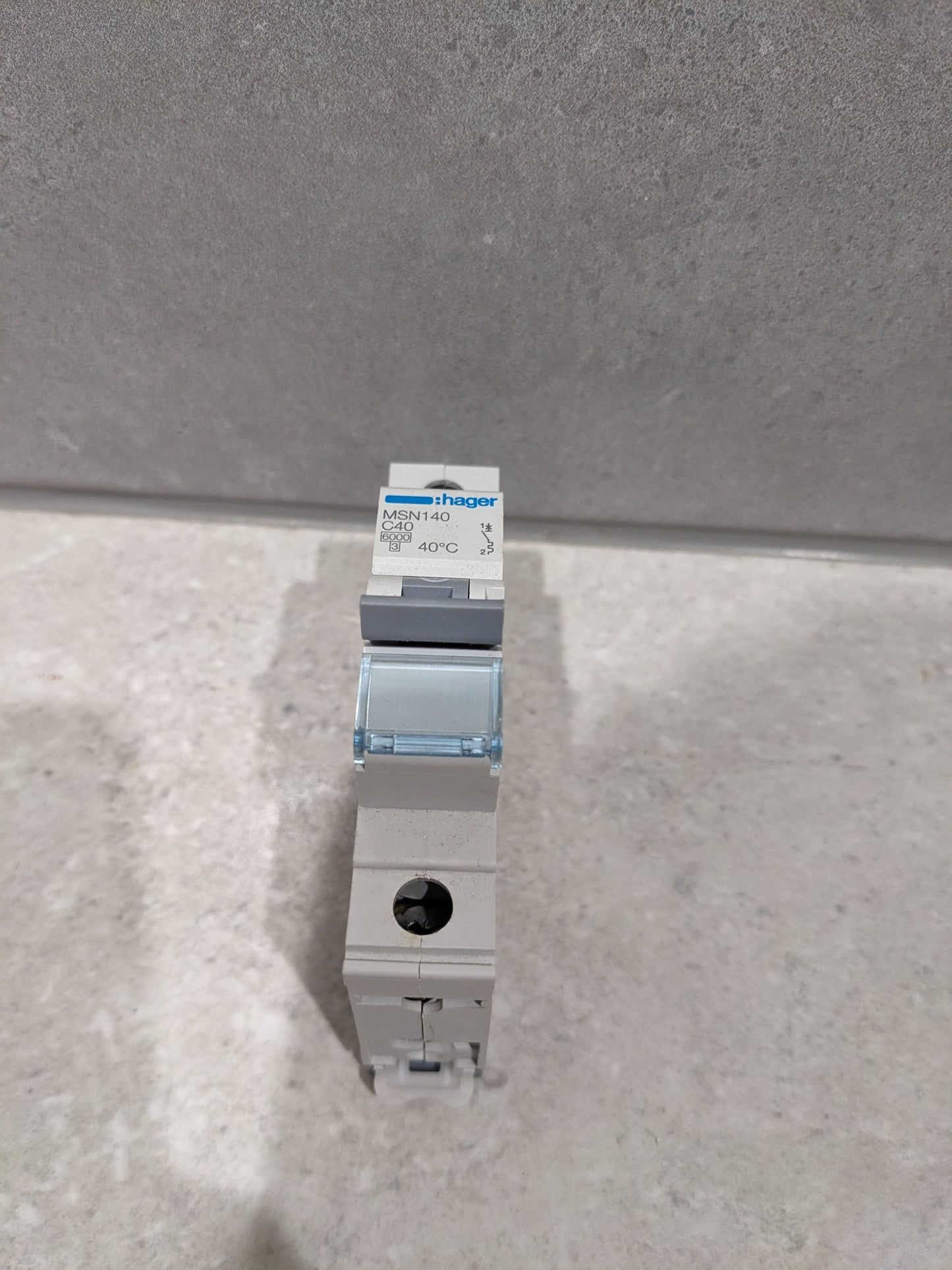 Hager Electrical HAGER MSN140 | 40Amp Single Pole 6kA C-Curve Circuit Breaker