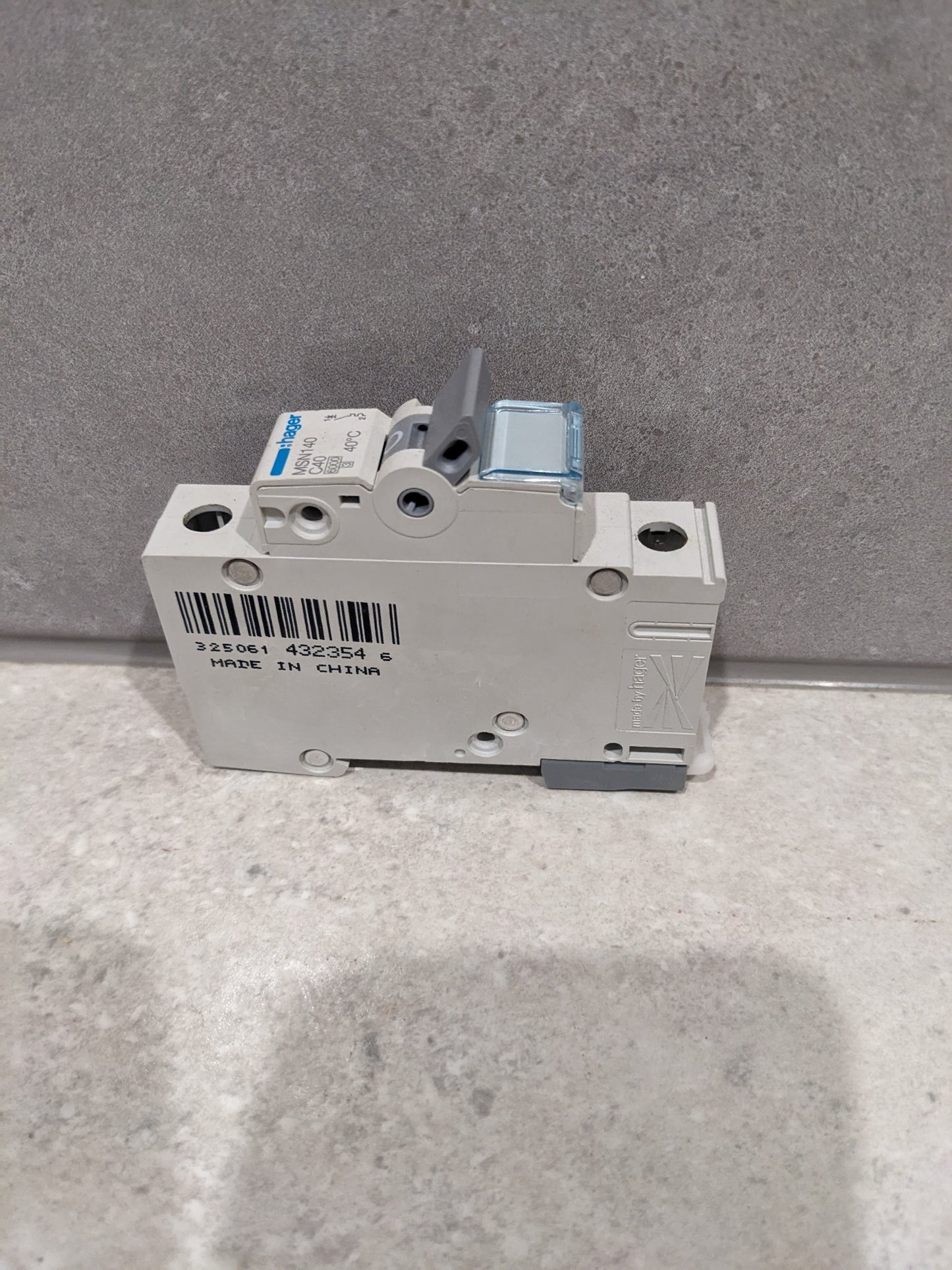 Hager Electrical HAGER MSN140 | 40Amp Single Pole 6kA C-Curve Circuit Breaker