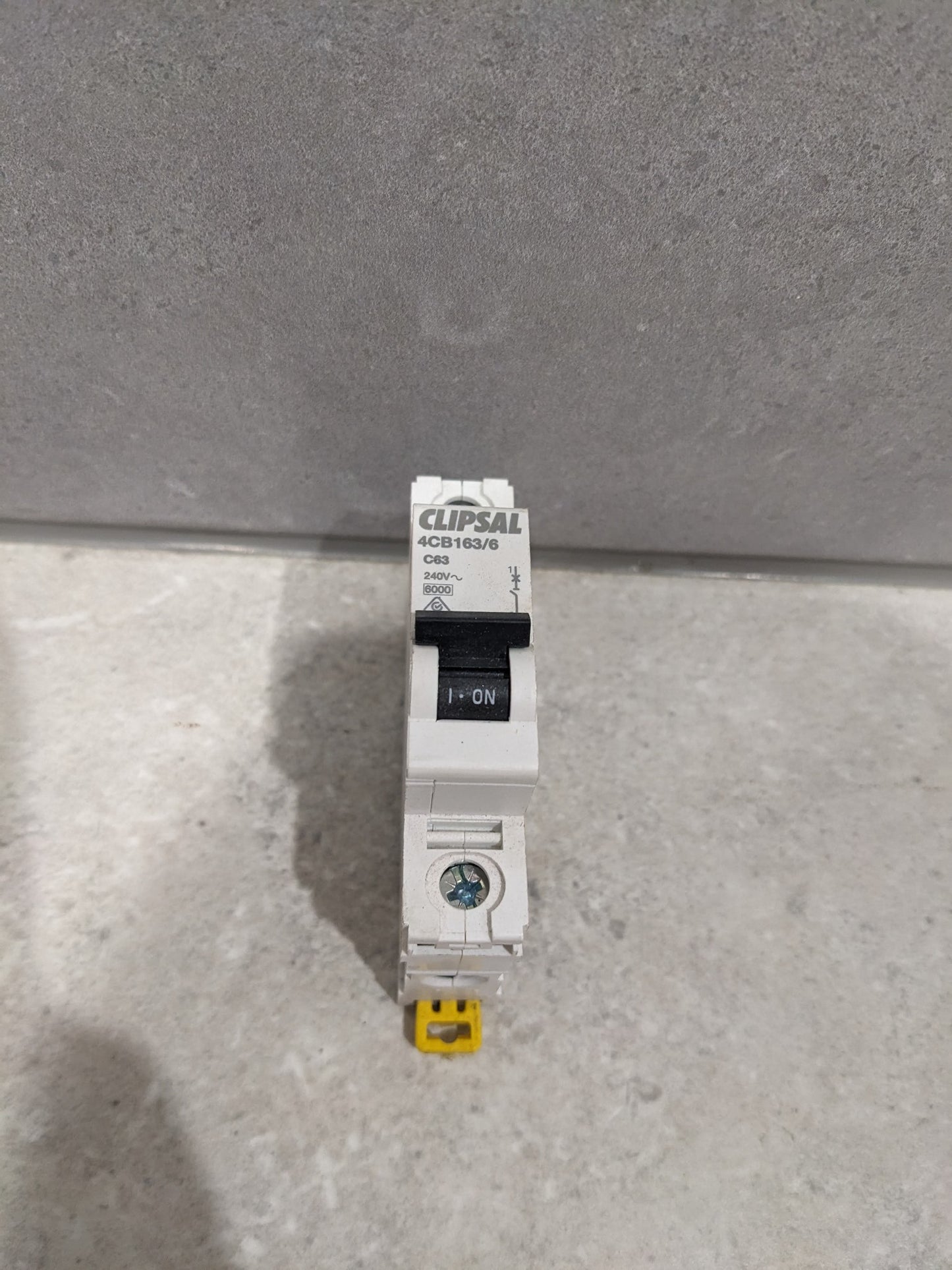 Clipsal 63 Amp MAX4 Miniature Circuit Breaker MCB C Curve 1 Pole 6kA