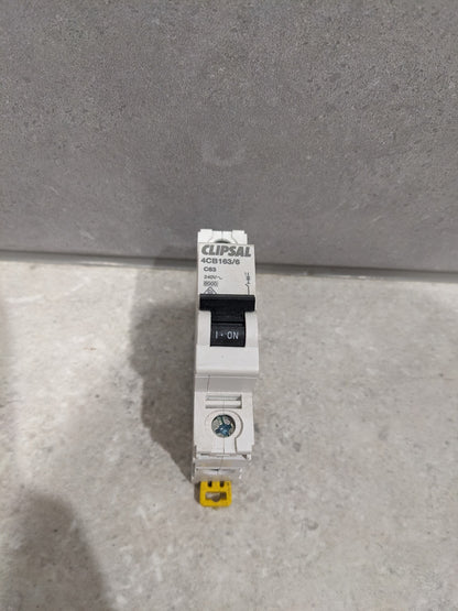 Clipsal 63 Amp MAX4 Miniature Circuit Breaker MCB C Curve 1 Pole 6kA