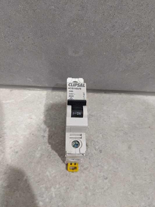 Clipsal 63 Amp MAX4 Miniature Circuit Breaker MCB C Curve 1 Pole 6kA