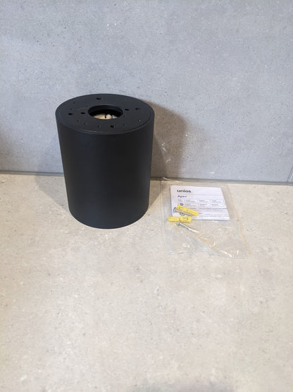 Unios Apex LED Downlight 13W Surface Mount Medium Canister Black
