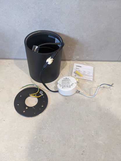 Unios Apex LED Downlight 13W Surface Mount Medium Canister Black