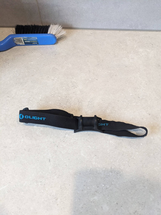 Black silicone holder and headband for H600 and H60x to Suit Zebralight