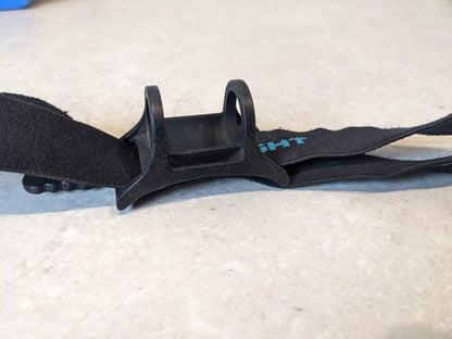 Black silicone holder and headband for H600 and H60x to Suit Zebralight