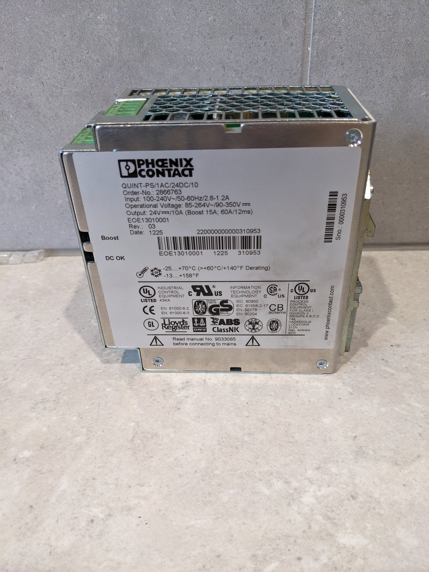 QUINT-PS/1AC/24DC/10 | Phoenix Contact | (2866763), Power Supply, Used