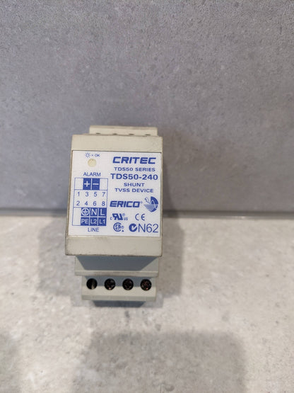 CRITEC TDS50240 50 kA Din rail Surge Diverter TD technology 3 Mode
