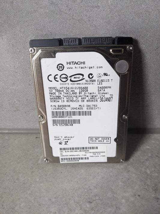 Hitachi HTS541612J9SA00 120GB Internal SATA 5400RPM 2.5" HDD