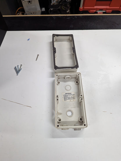 Clipsal 56 Series - Junction Box - 2 Gang (101 x 198 x 91mm) 56JB2-GY